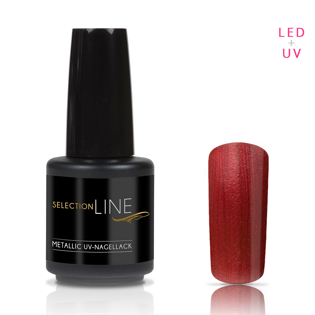 Nails Factory Selection Line Metallic UV Nagellack Red Melody 15ml57921a63bcb44