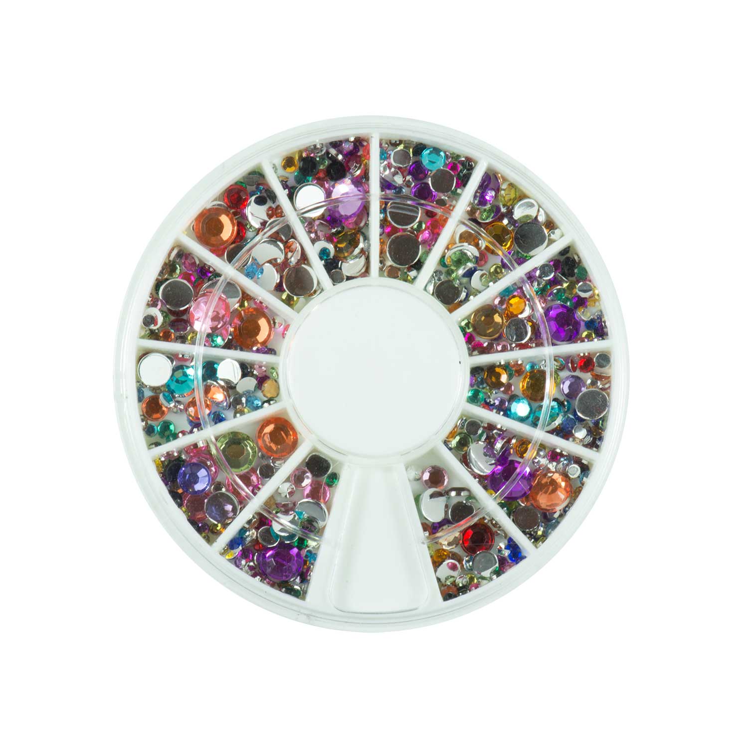 Nails Factory Strasssteine Rondell Diamonds Bunt 720 Stueck