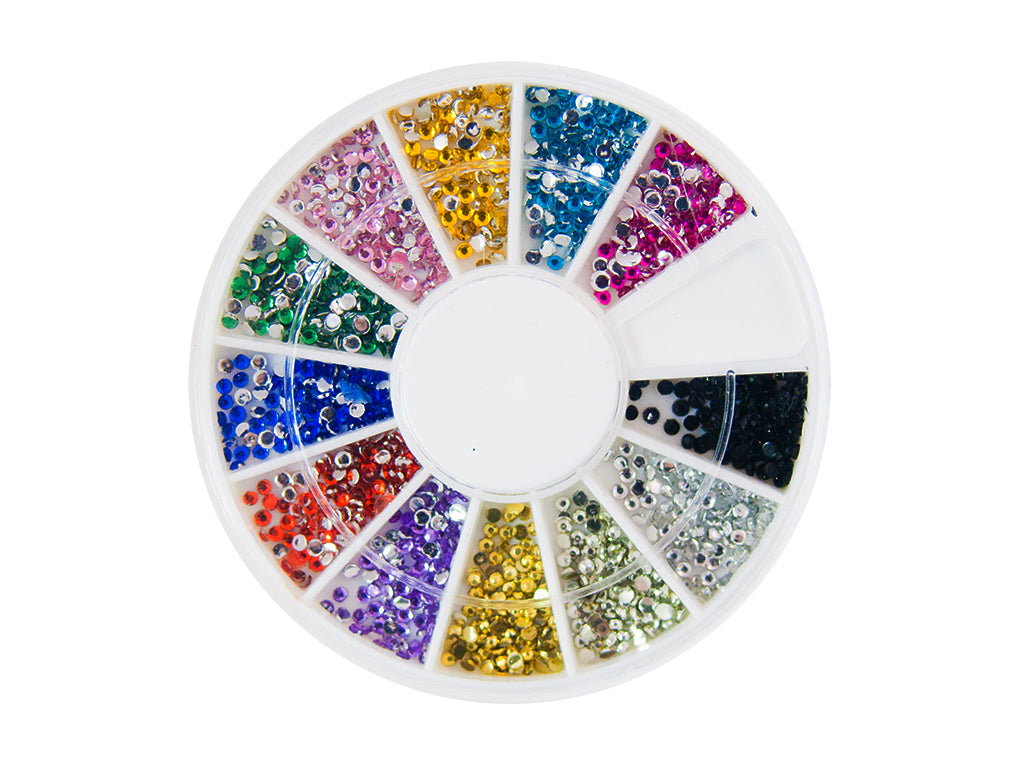 Nails Factory Strasssteine Rondell Mix Bunt