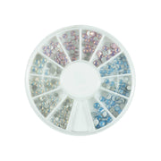 Nails Factory Strasssteine Rondell Opal Dreifarbig 120 St uck