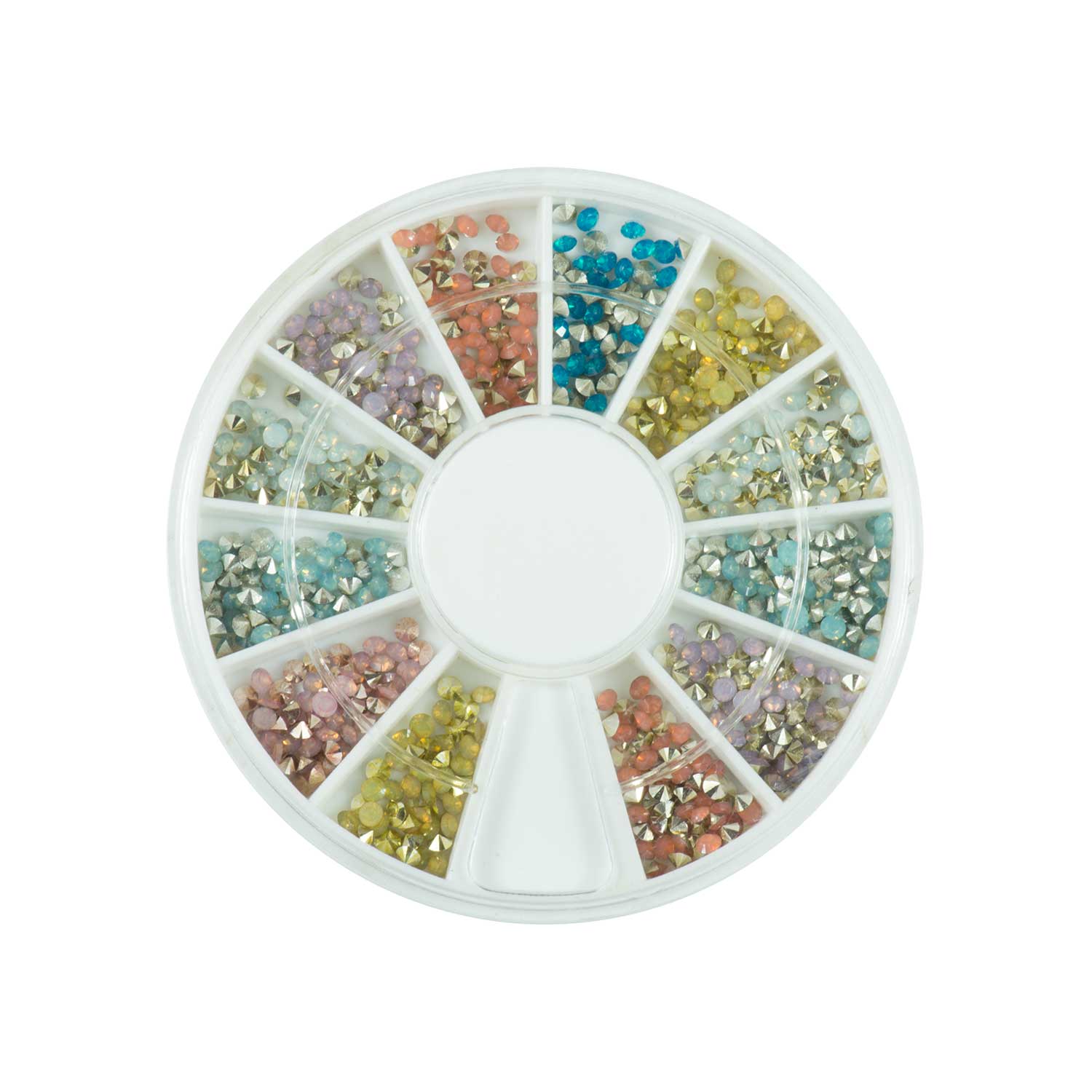 Nails Factory Strasssteine Rondell V Form Multi Color 720 Stueck