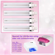 Nails Factory UV Ersatzr ohren 9W 4er Set Eckig