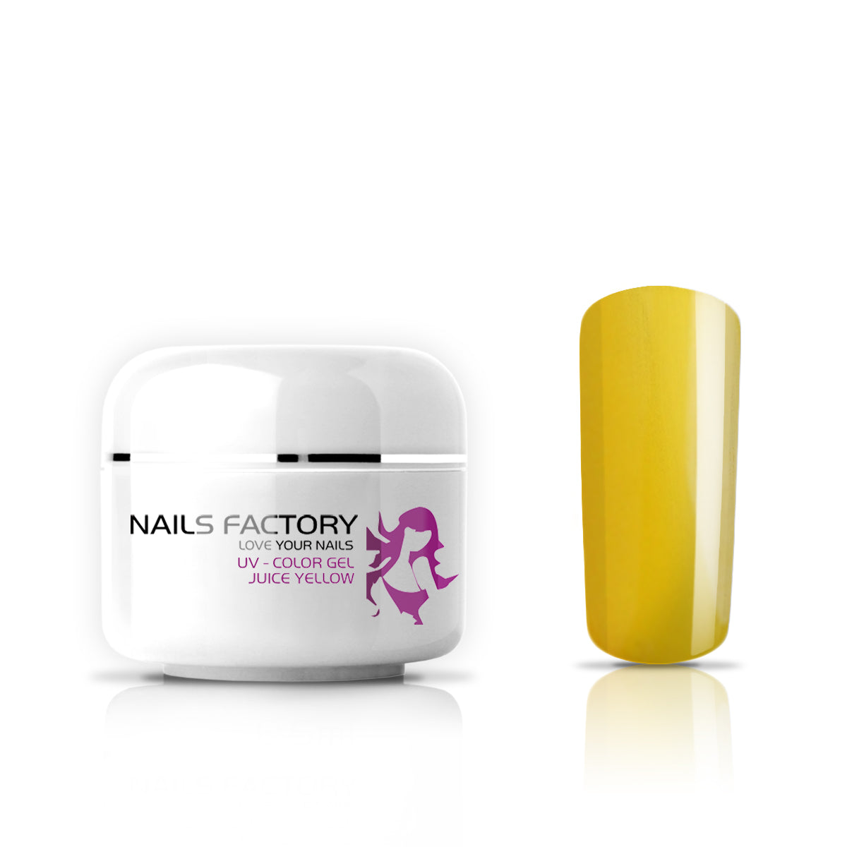 Nails Factory UV Farbgel Juice Yellow Ready For Easter
