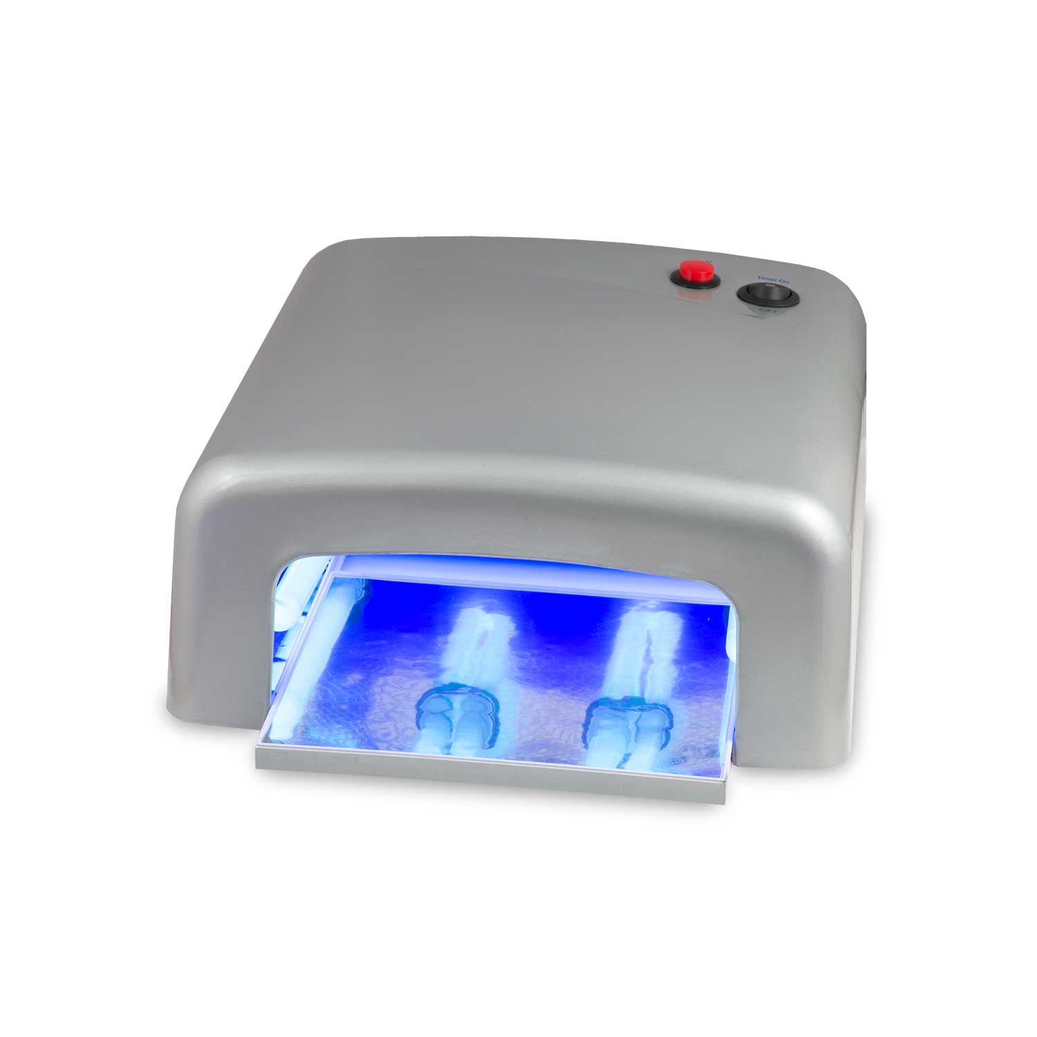 Nails Factory UV Lichthaertungsgeraet eckig Silber Front