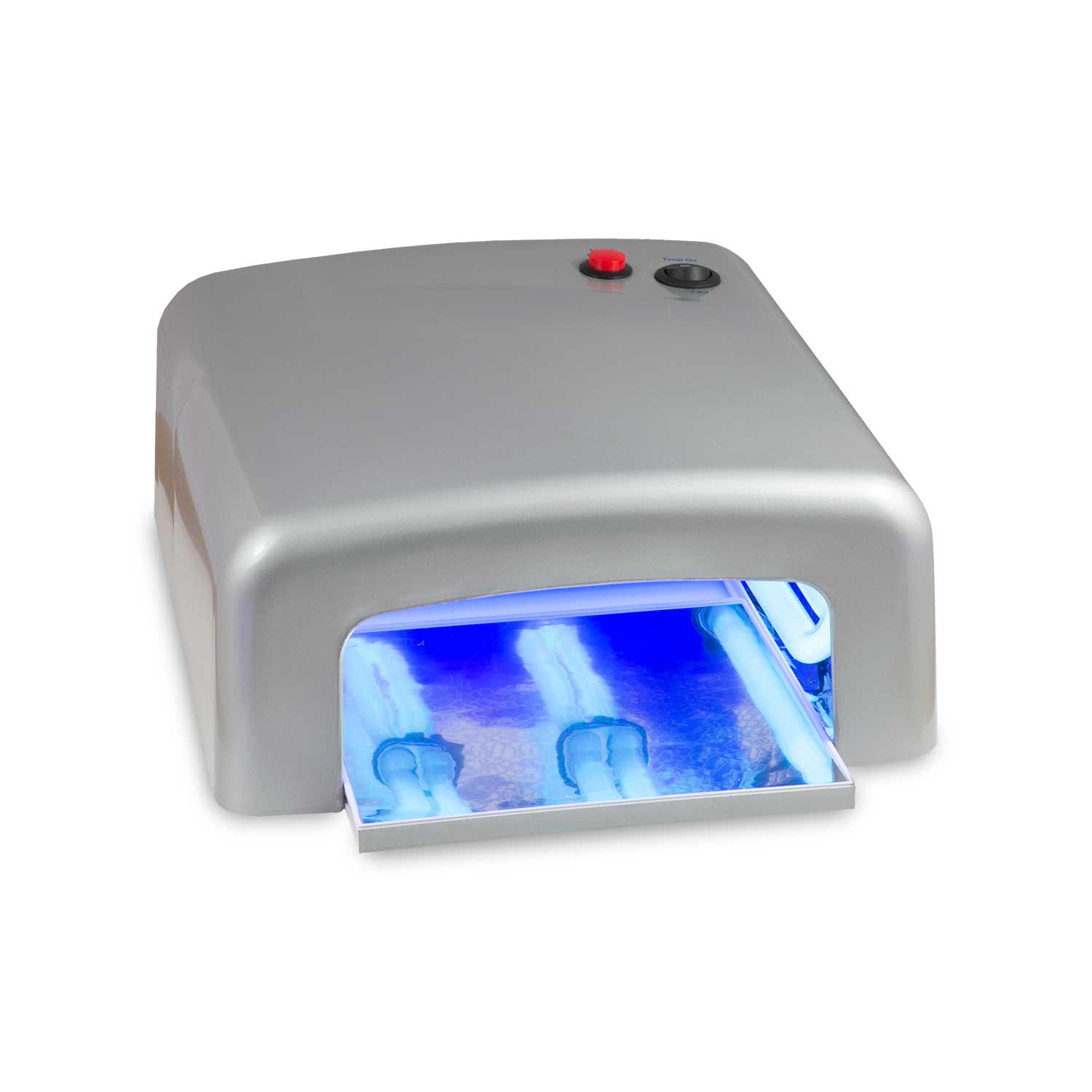 Nails Factory UV Lichthaertungsgeraet eckig Silber Side