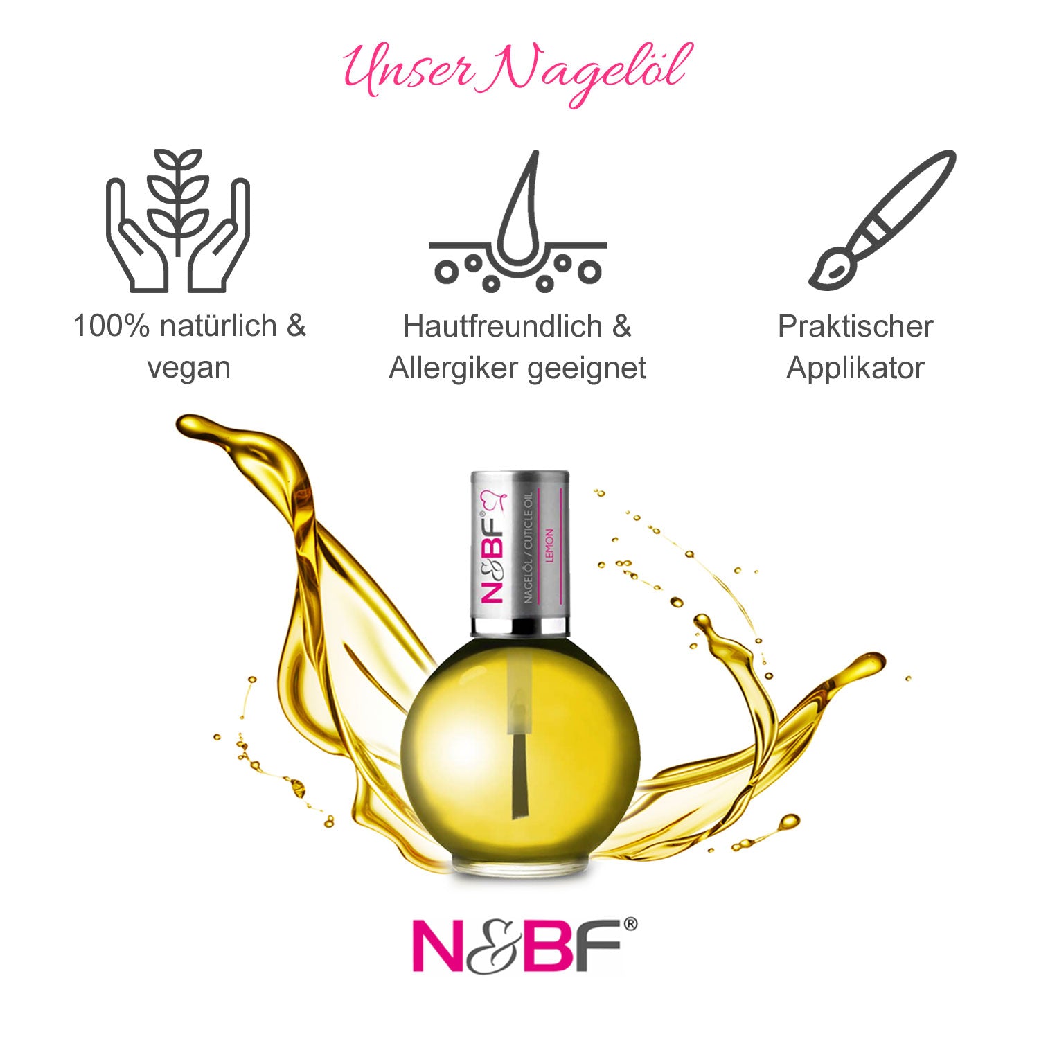 Nails and Beauty Factory 1 Nageloel Zitrone Lemon