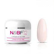 1-Phasen UV Gel pink klar mittelviskos 15 ml