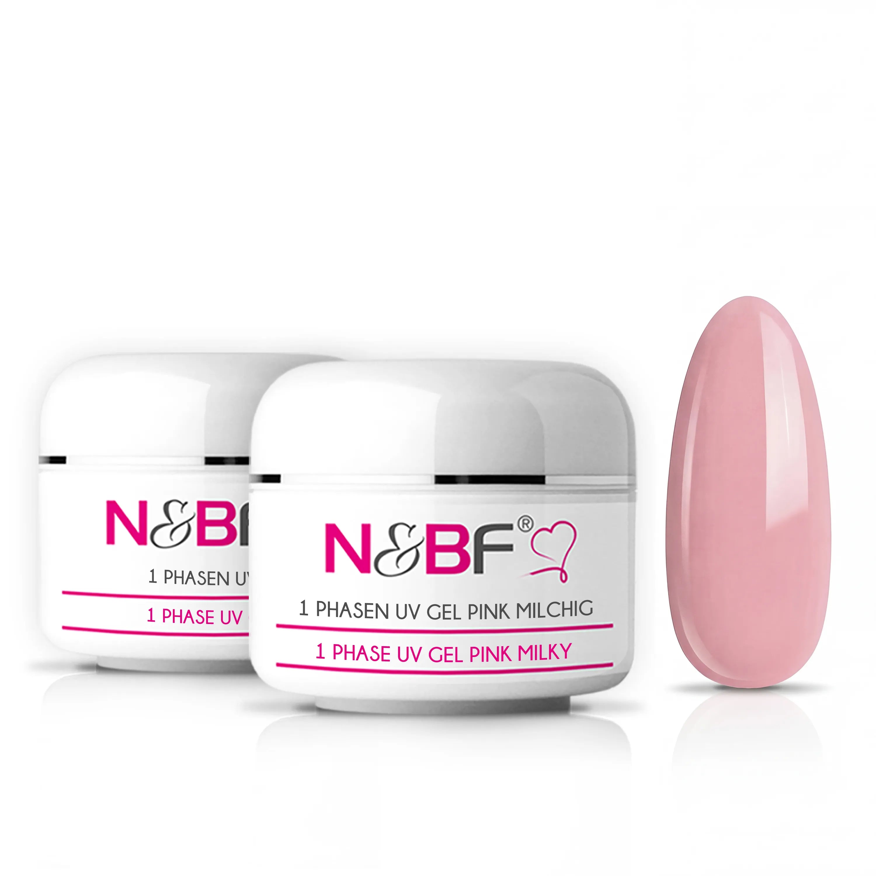 1-Phasen UV Gel pink milchig dickviskos 2x50ml