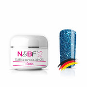 Nails and Beauty Factory 118264021 GLITTER UV COLOR GEL TueRKIS