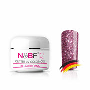 Nails and Beauty Factory 120756820 GLITTER UV COLOR GEL BELLAGIO PINK