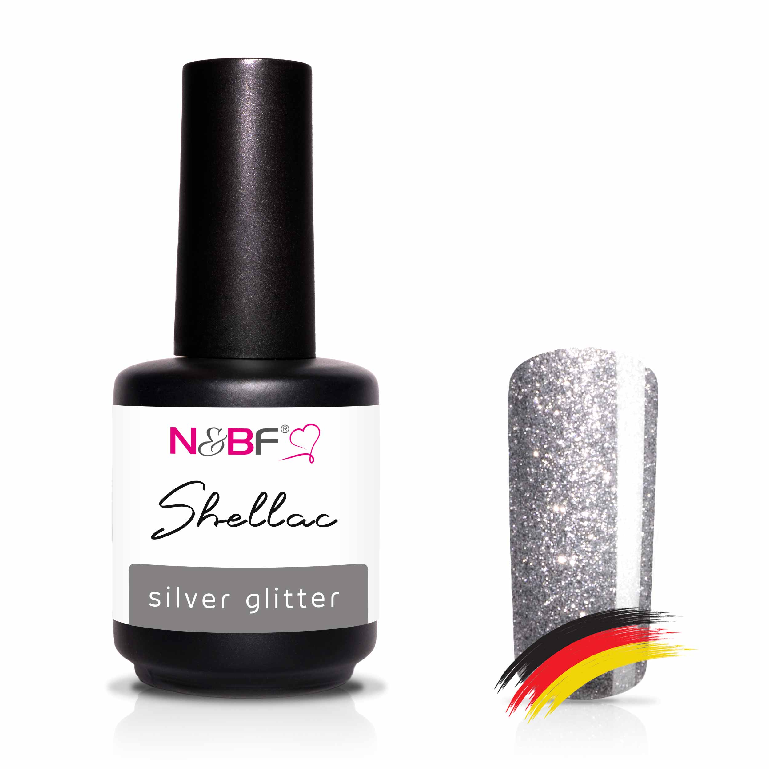 Nails and Beauty Factory 26222706 Silver Glitter