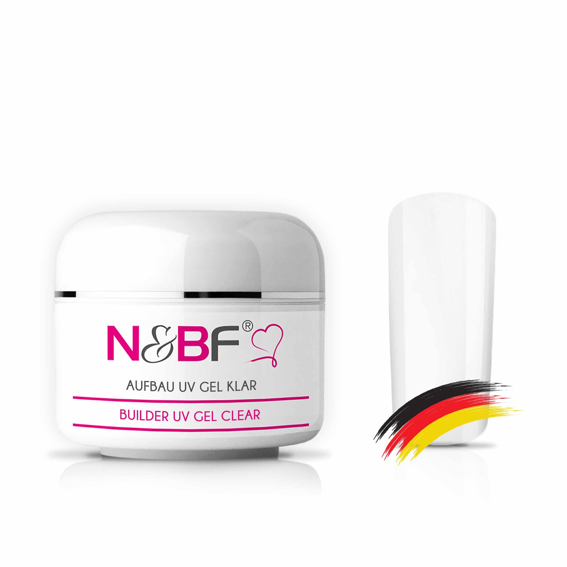 Nails and Beauty Factory 57526903 AUFBAU UV GEL KLAR BUILDER UV GELCLEAR 15ml