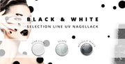 Nails and Beauty Factory Black and White UV Nagellack Selection Line 3er Set