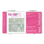 Nails and Beauty Factory Classic Nail Tips clear Box 500 pieces F