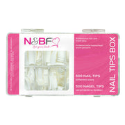 Nails and Beauty Factory Classic Nail Tips white Box 500 pieces Cla