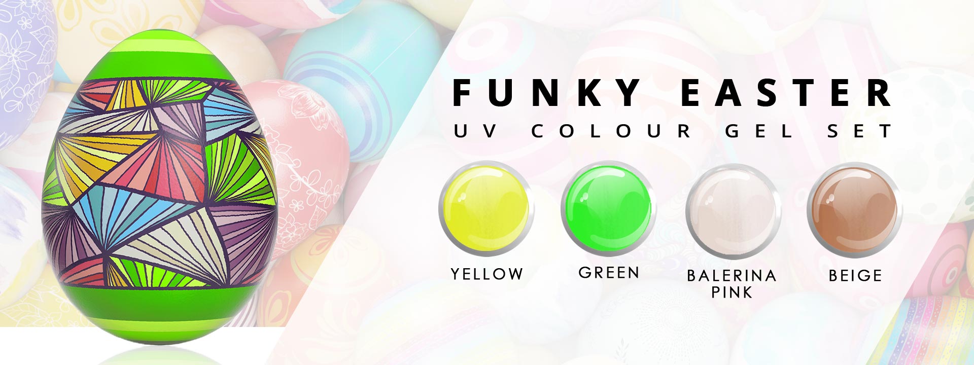 Nails and Beauty Factory Color Ge Set Funky Easter Banner