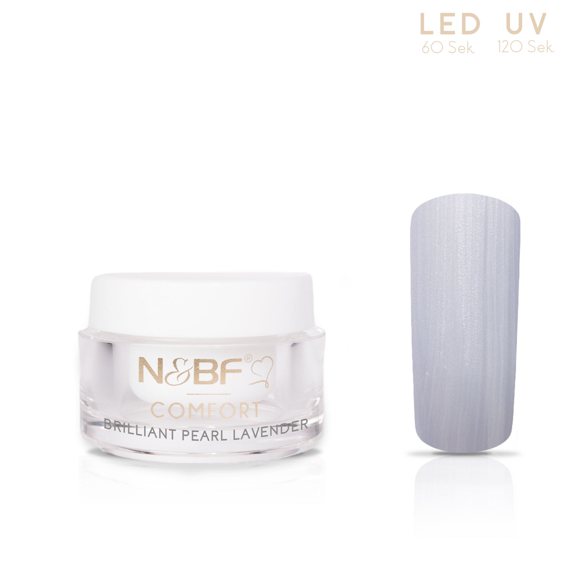 Nails and Beauty Factory Comfort Farbgel Brilliant Pearl Lavender 5ml