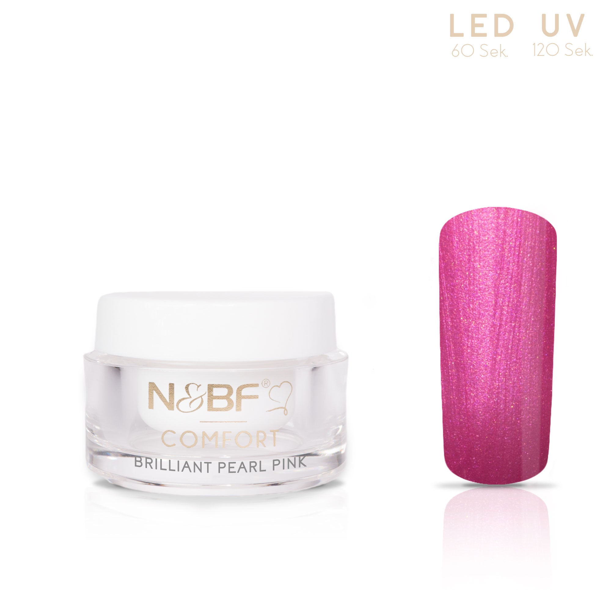 Nails and Beauty Factory Comfort Farbgel Brilliant Pearl Pink 5ml