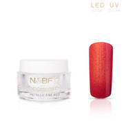 Nails and Beauty Factory Comfort Farbgel Color Gel Metallic Fire Red 5 ml