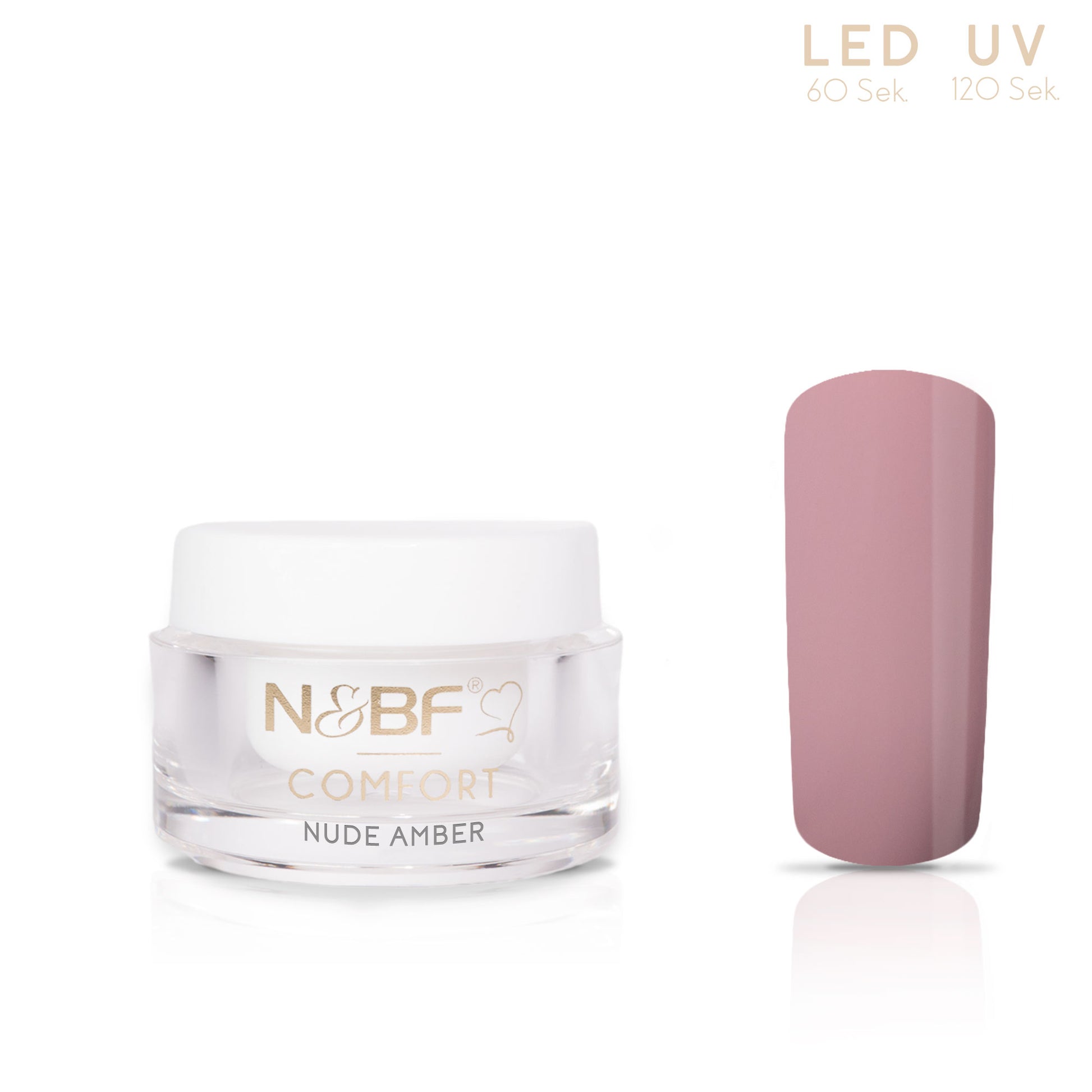Nails and Beauty Factory Comfort Farbgel Color Gel Nude Amber 5 ml