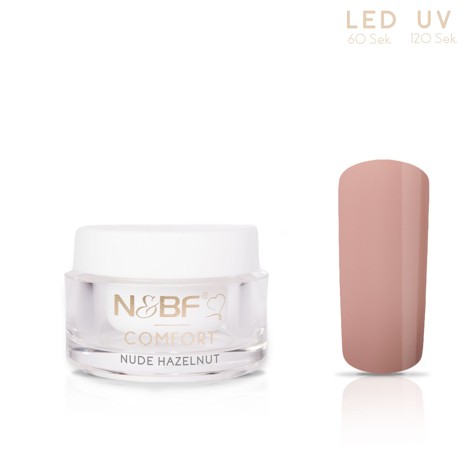 Nails and Beauty Factory Comfort Farbgel Color Gel Nude Hazelnut 5 ml