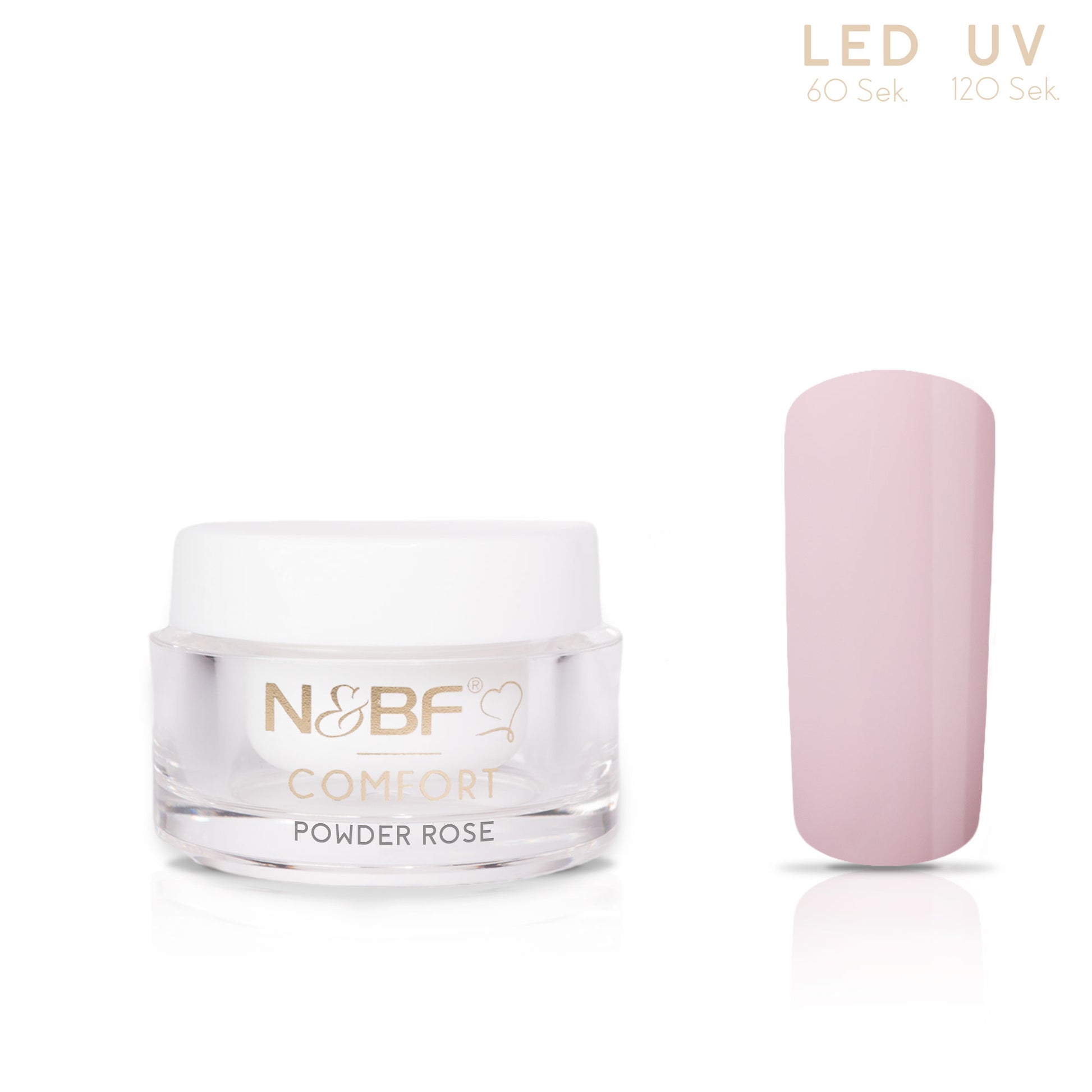 Nails and Beauty Factory Comfort Farbgel Color Gel Powder Rose 5 ml