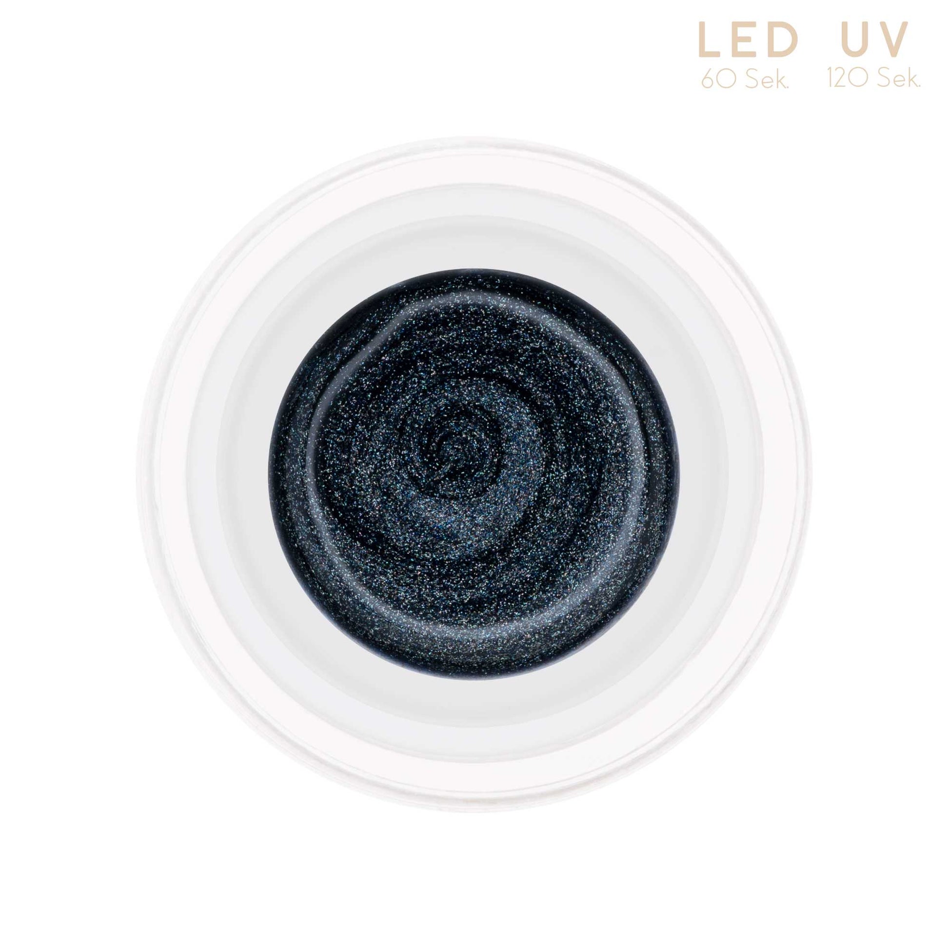 Nails and Beauty Factory Comfort Farbgel Glimmer Anthracite 5 ml Tiegel