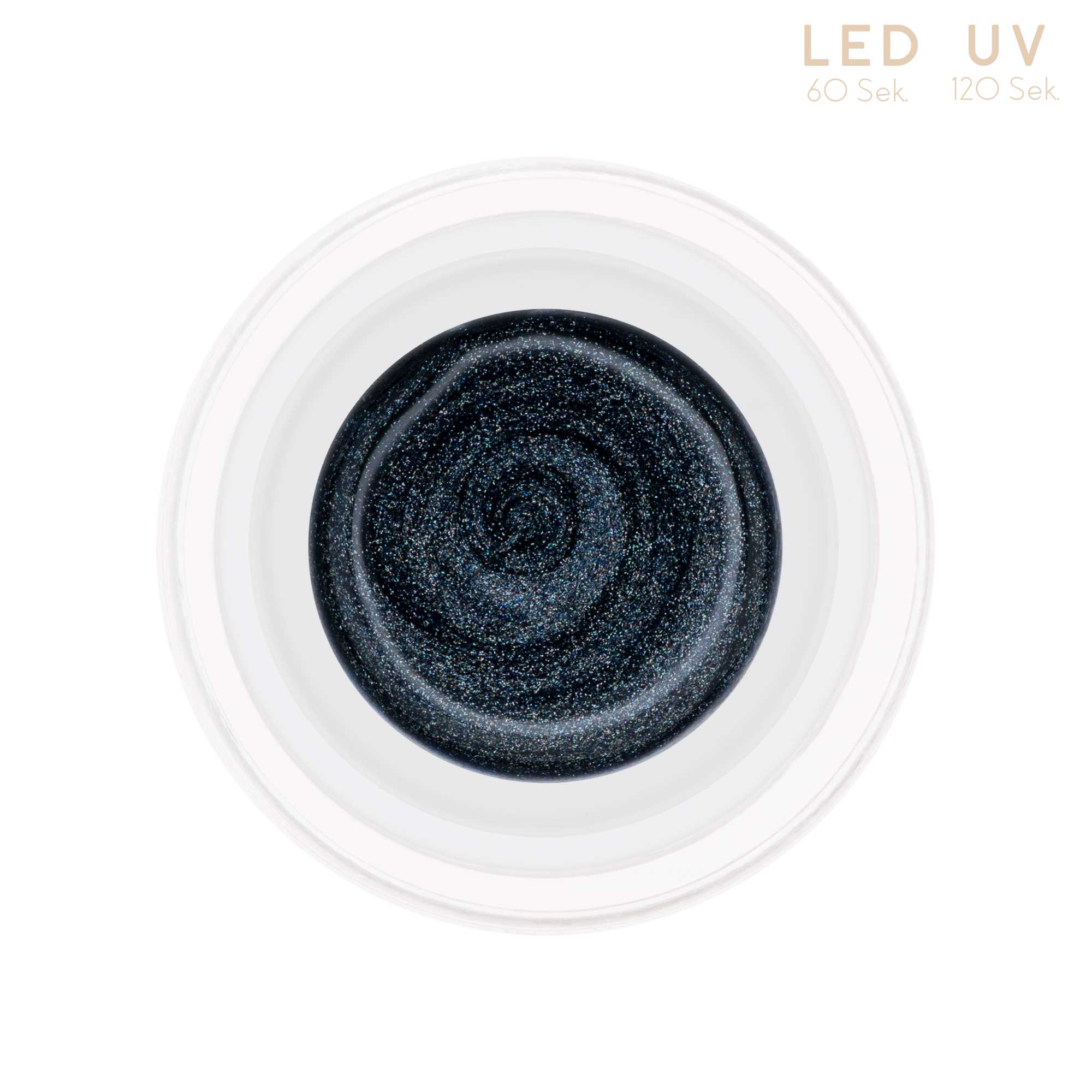 Nails and Beauty Factory Comfort Farbgel Glimmer Anthracite 5 ml Tiegel