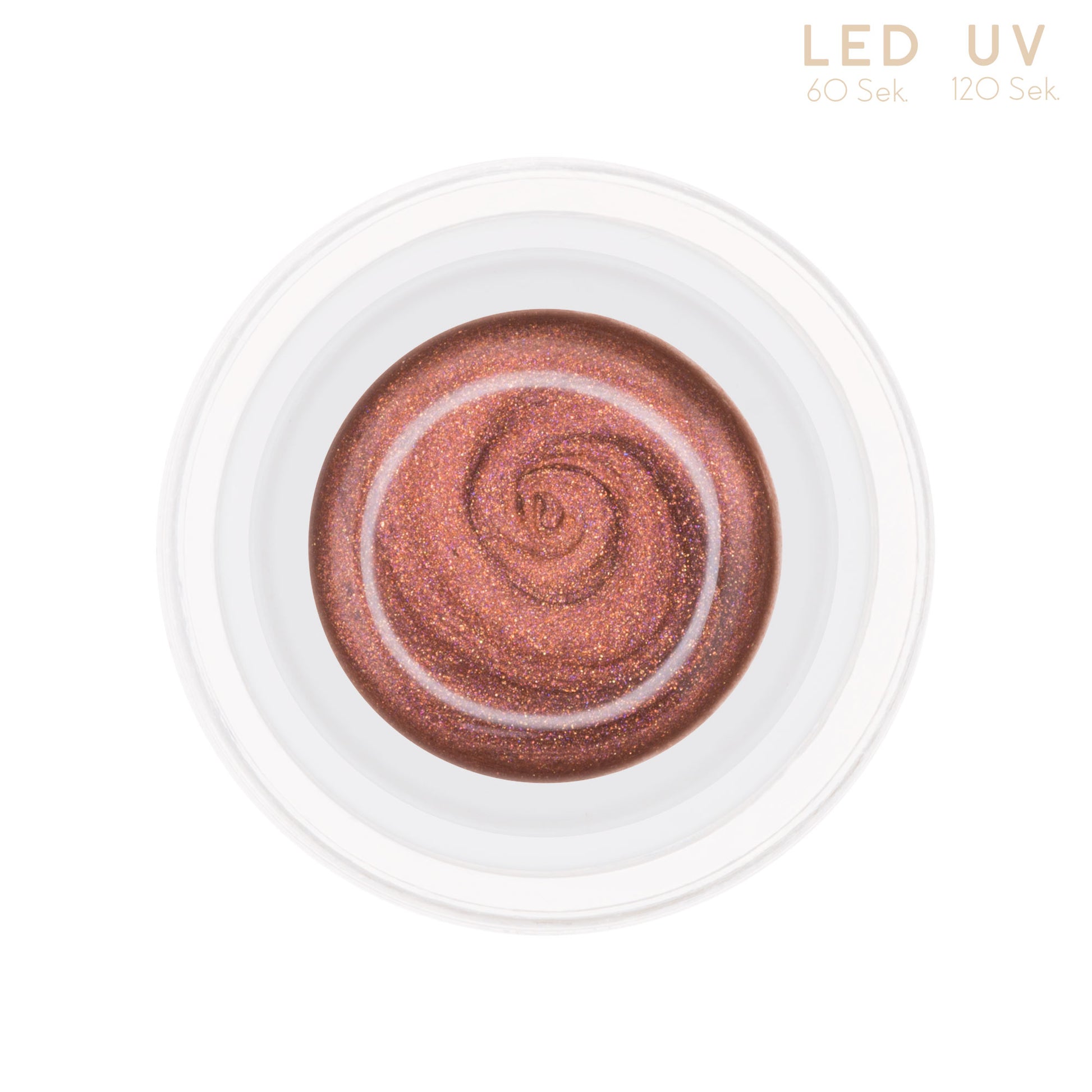 Nails and Beauty Factory Comfort Farbgel Glimmer Brunroux 5 ml Tiegel