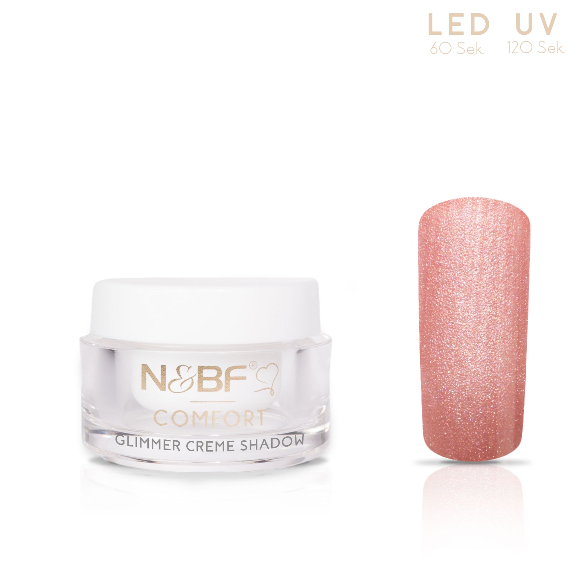 Nails and Beauty Factory Comfort Farbgel Glimmer Creme Shadow 5ml
