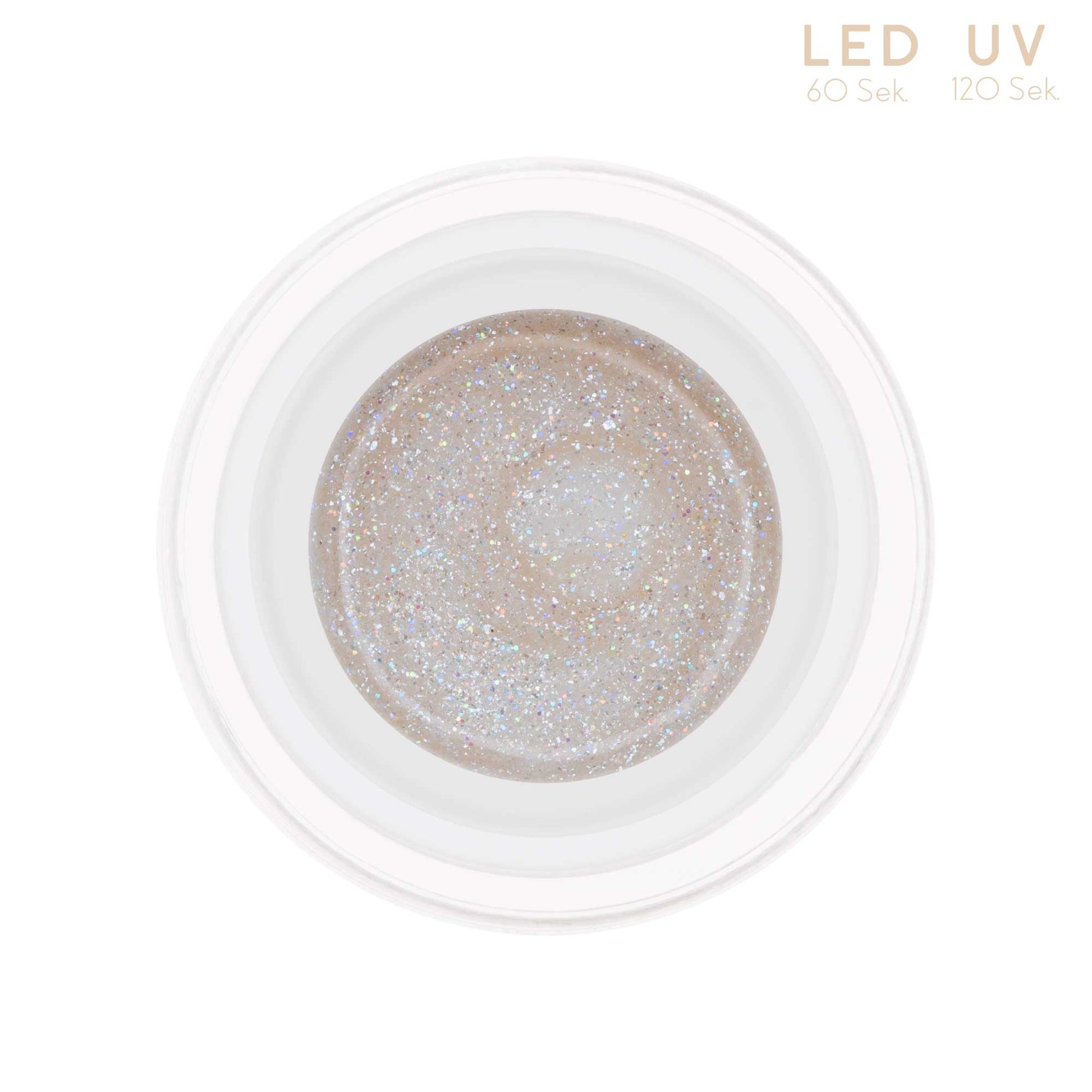 Nails and Beauty Factory Comfort Farbgel Glimmer Wedding White 5 ml Tiegel