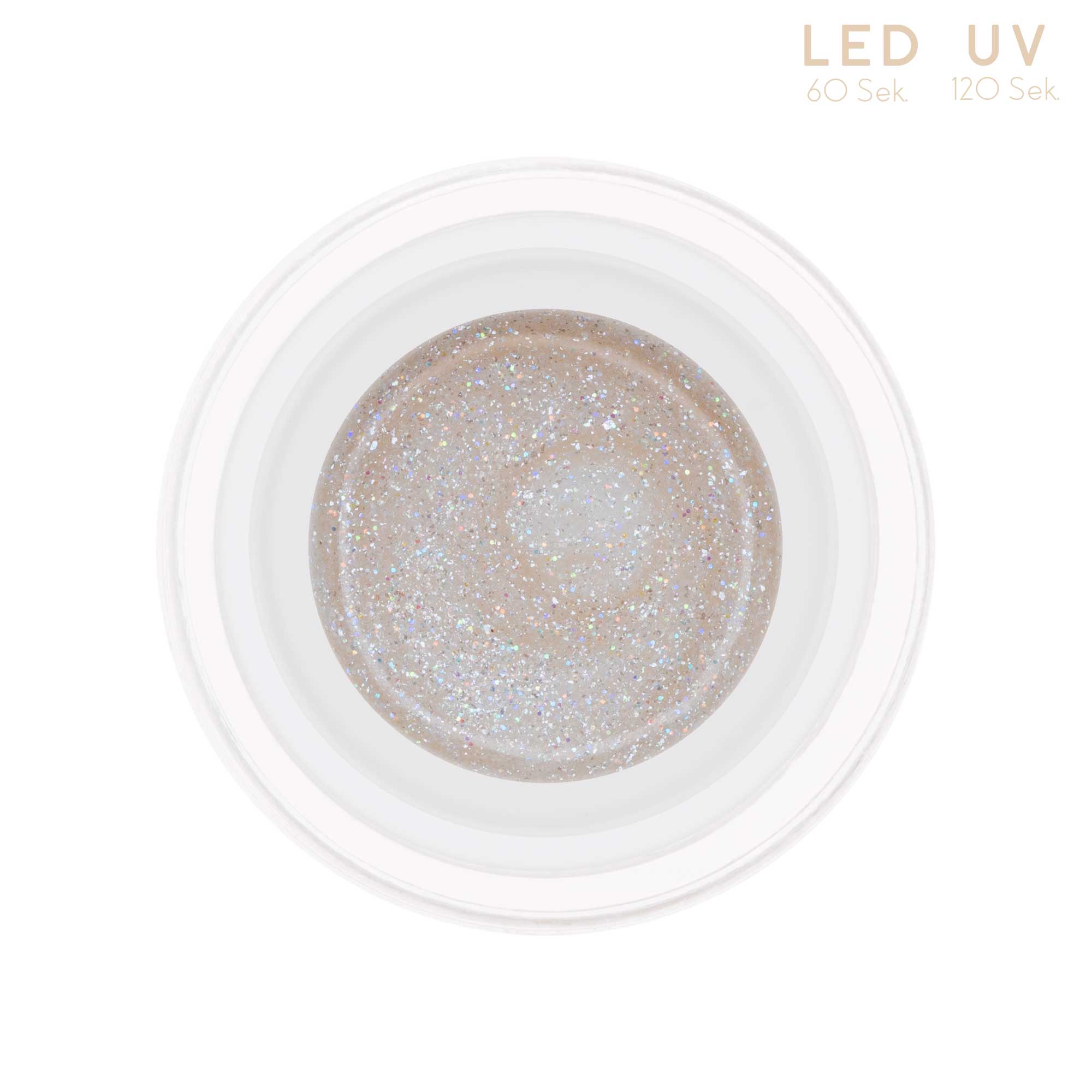 Nails and Beauty Factory Comfort Farbgel Glimmer Wedding White 5 ml Tiegel