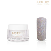 Nails and Beauty Factory Comfort Farbgel Glimmer Wedding White 5 ml