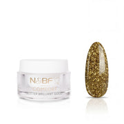 N&BF Comfort Glitter Farbgel Brilliant Gold 5ml
