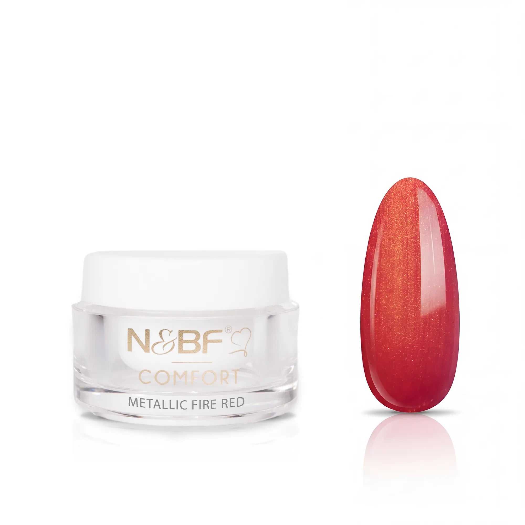 N&BF Comfort Metallic Farbgel Fire Red 5ml