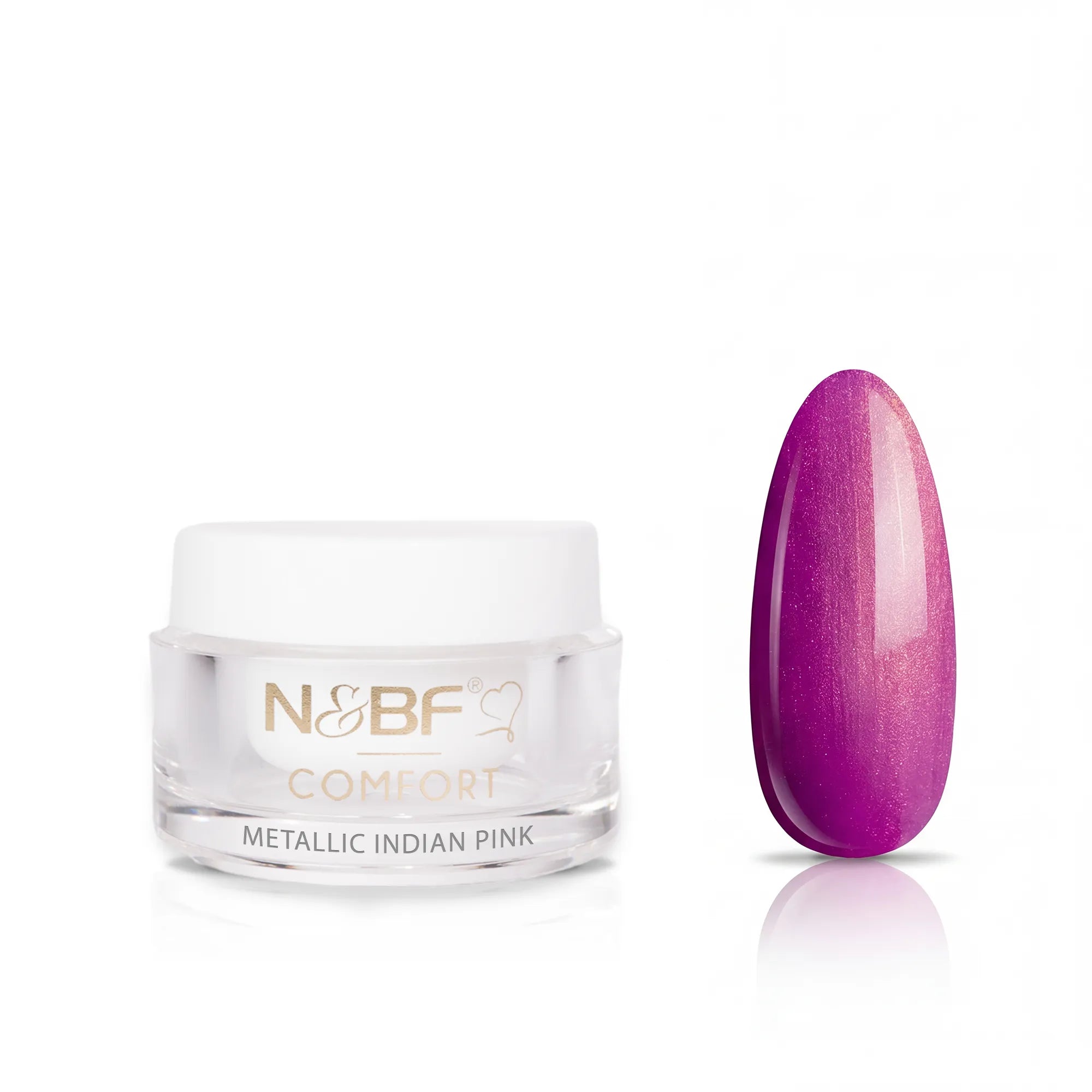 N&BF Comfort Metallic Farbgel Indian Pink 5ml