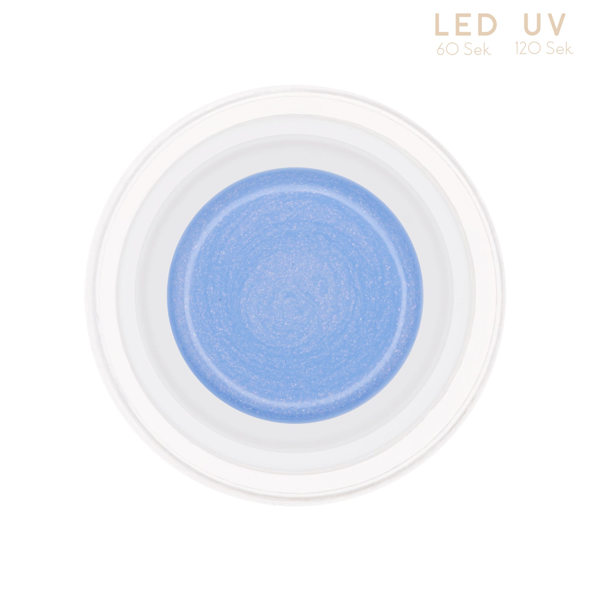 Nails and Beauty Factory Comfort Farbgel Pastel Glimmer BabyBlue 5 ml Tiegel