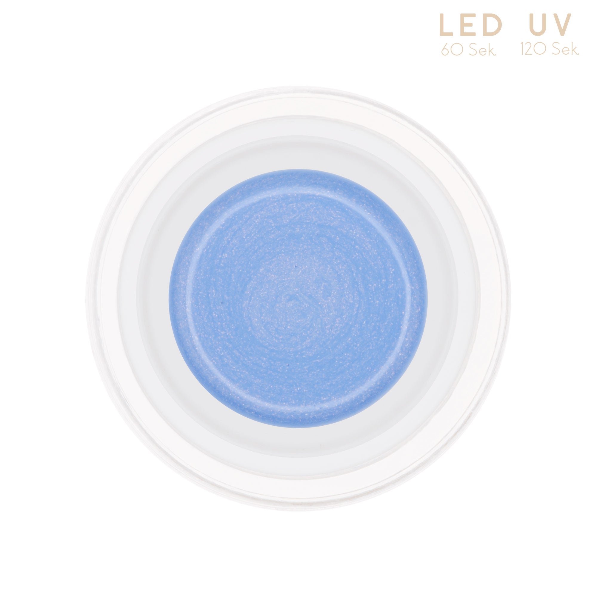 Nails and Beauty Factory Comfort Farbgel Pastel Glimmer BabyBlue 5 ml Tiegel