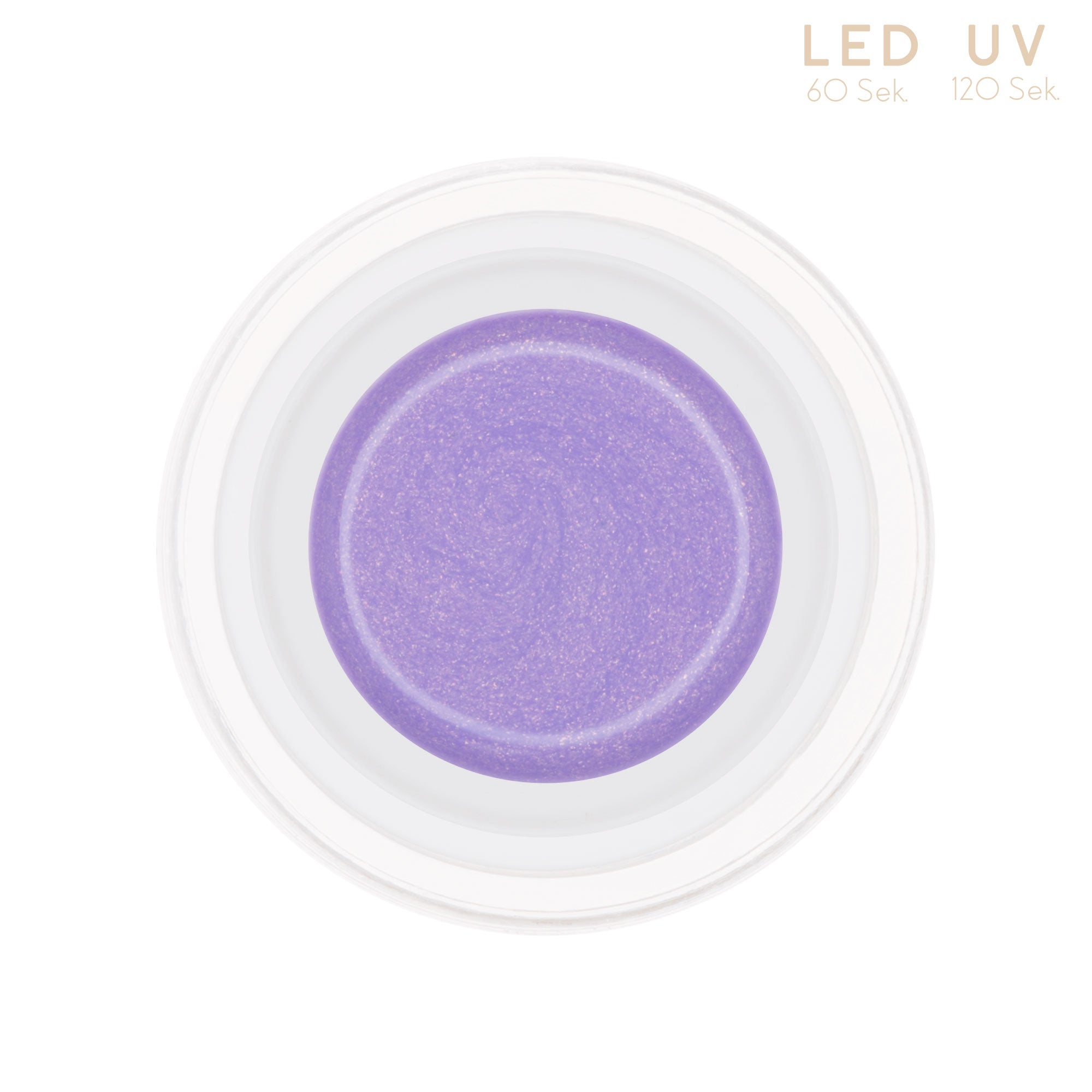 Nails and Beauty Factory Comfort Farbgel Pastel Glimmer Lilac 5 ml Tiegel