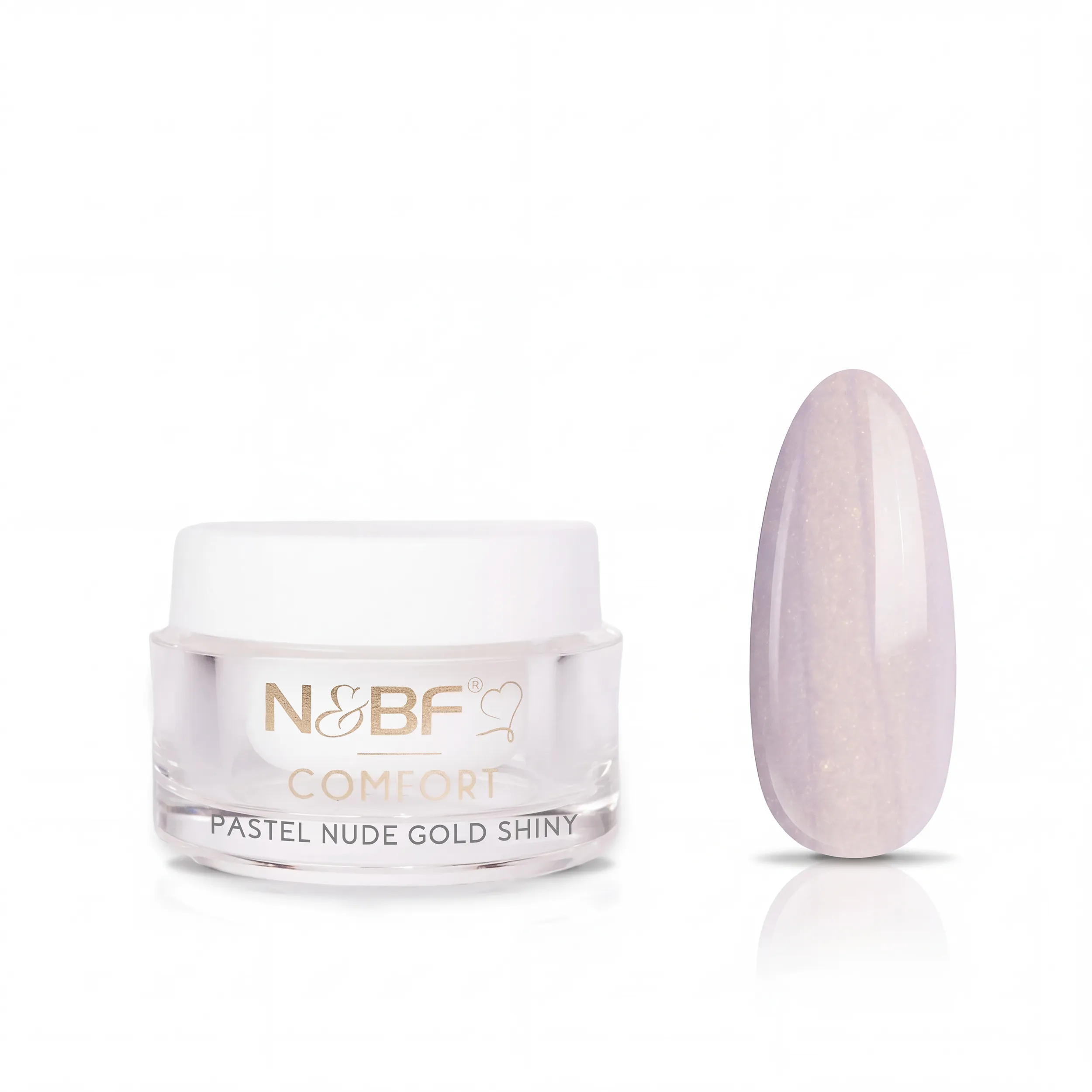 N&BF Comfort Farbgel Pastel Nude Gold Shiny 5ml