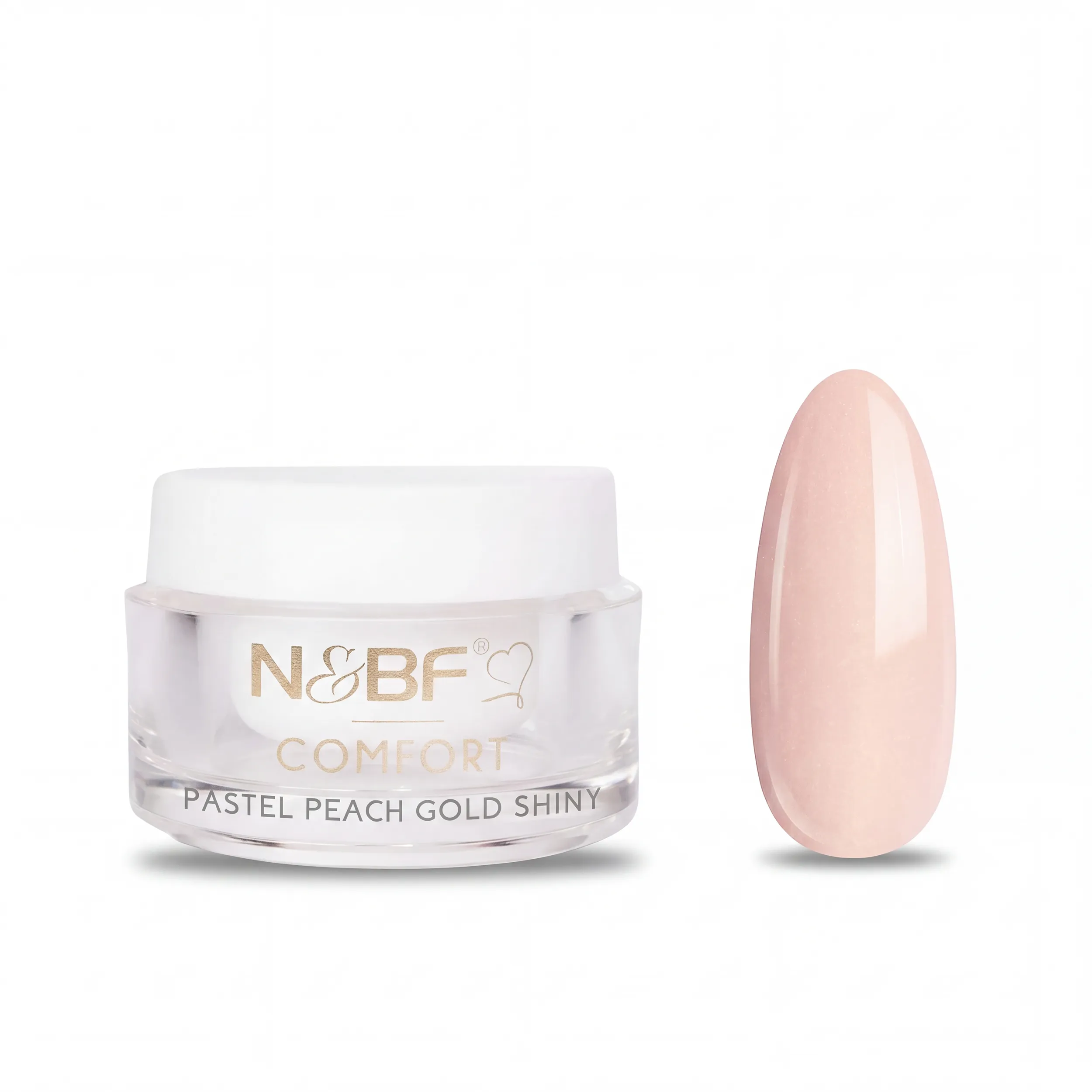 N&BF Comfort Farbgel Pastel Peach Gold Shiny 5ml