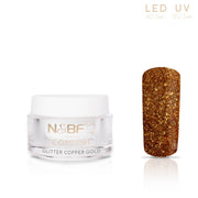 Nails and Beauty Factory Comfort Glitter Farbgel Copper Gold 5ml