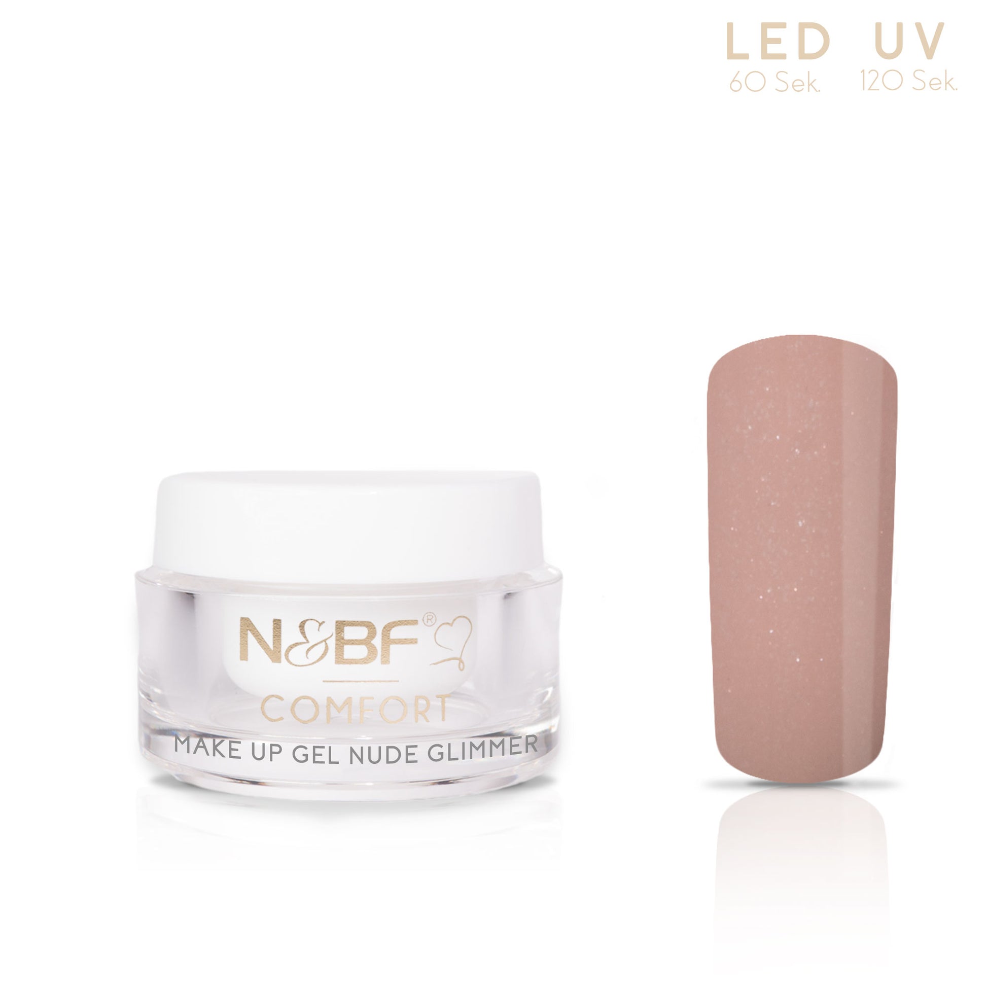 Nails and Beauty Factory Comfort Line Make Up Gel Nude Glimmer 5 ml n
