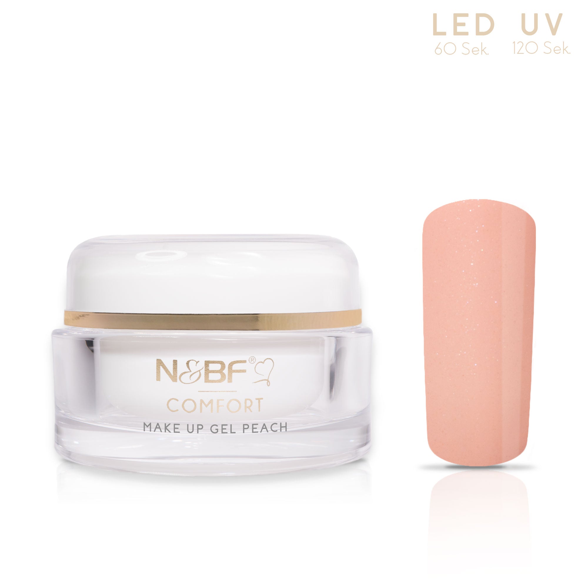 Nails and Beauty Factory Comfort Line Make Up Gel Peach 15ml