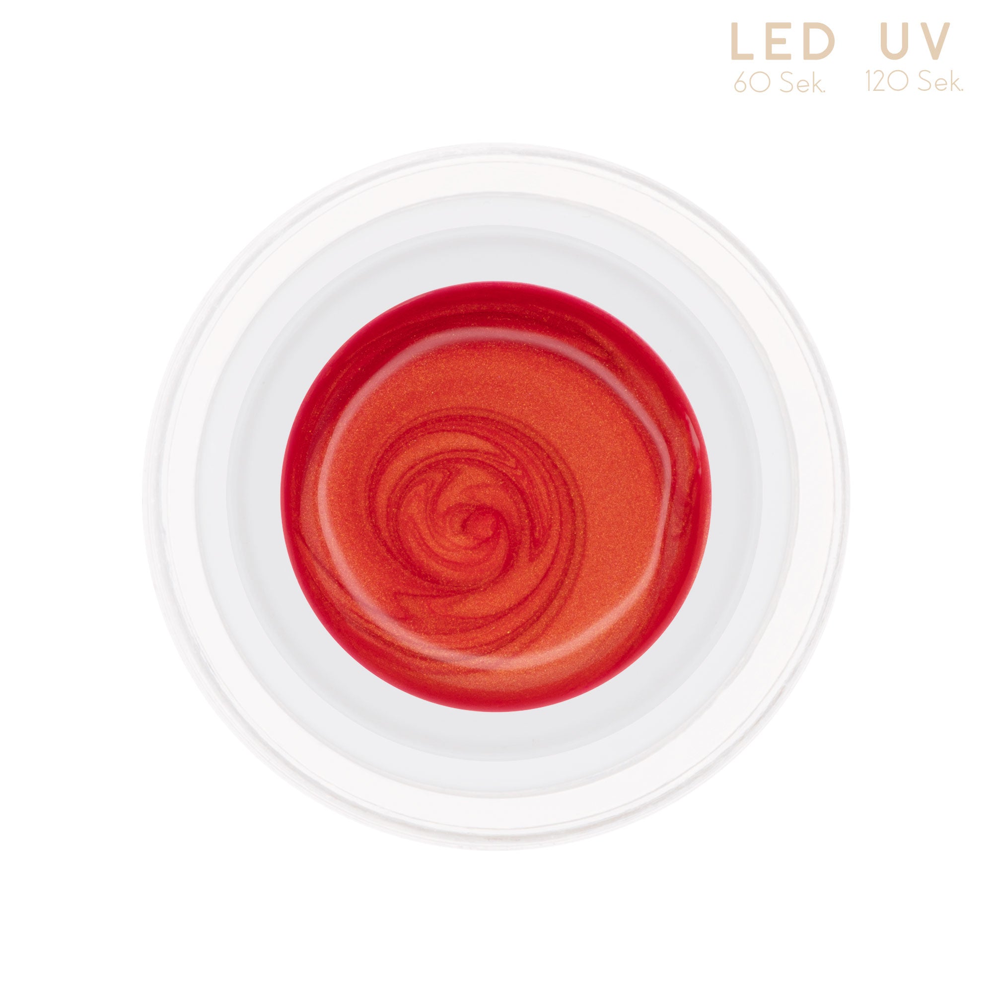 Nails and Beauty Factory Comfort Metallic Farbgel Fire Brick 5ml Tiegel