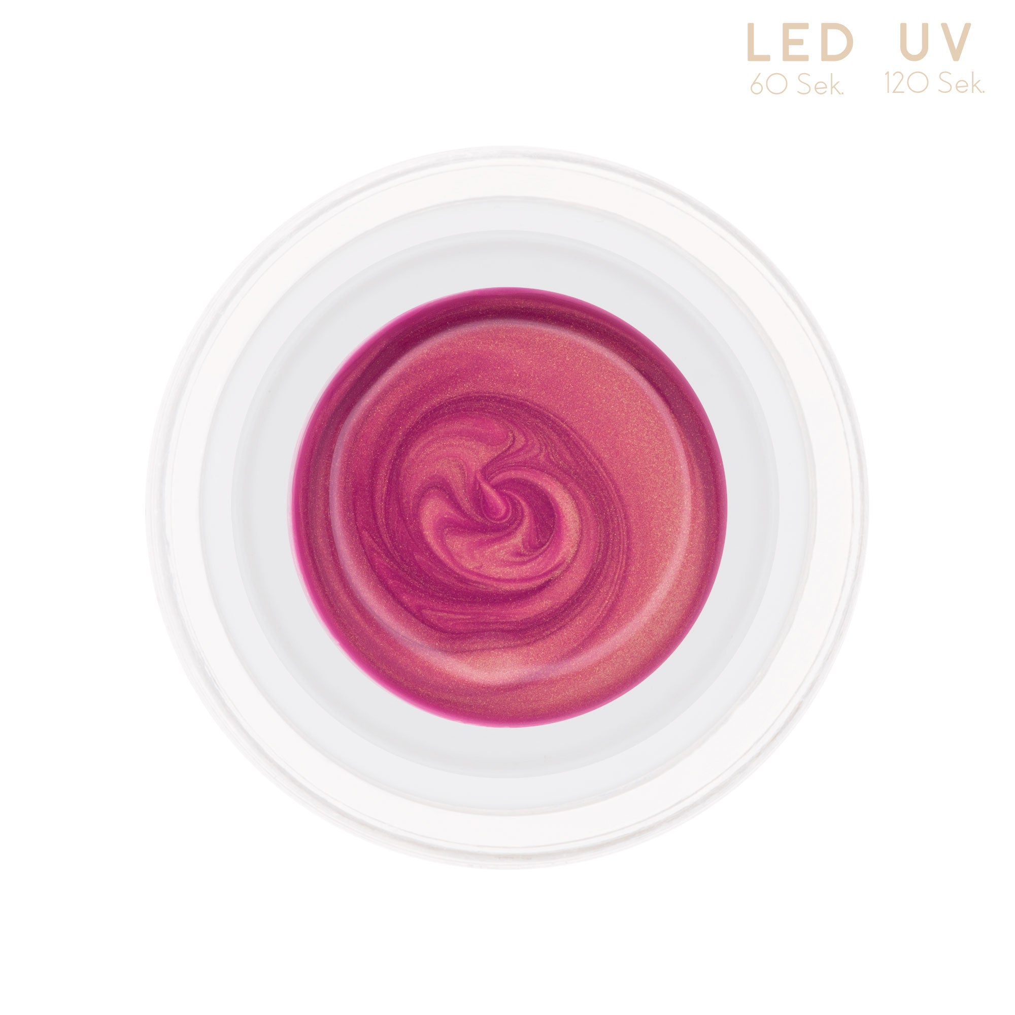 Nails and Beauty Factory Comfort Metallic Farbgel Indian Pink 5ml Tiegel