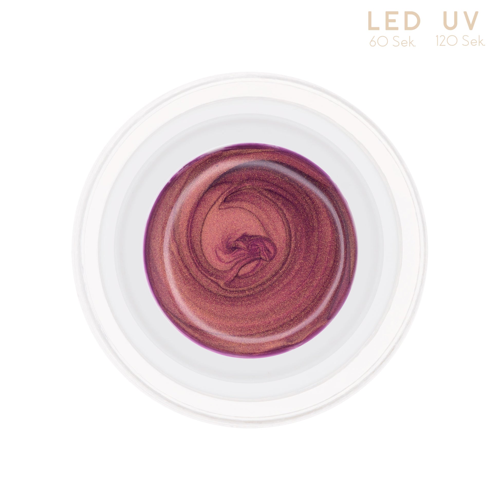 Nails and Beauty Factory Comfort Metallic Farbgel Violet Gold 5ml Tiegel