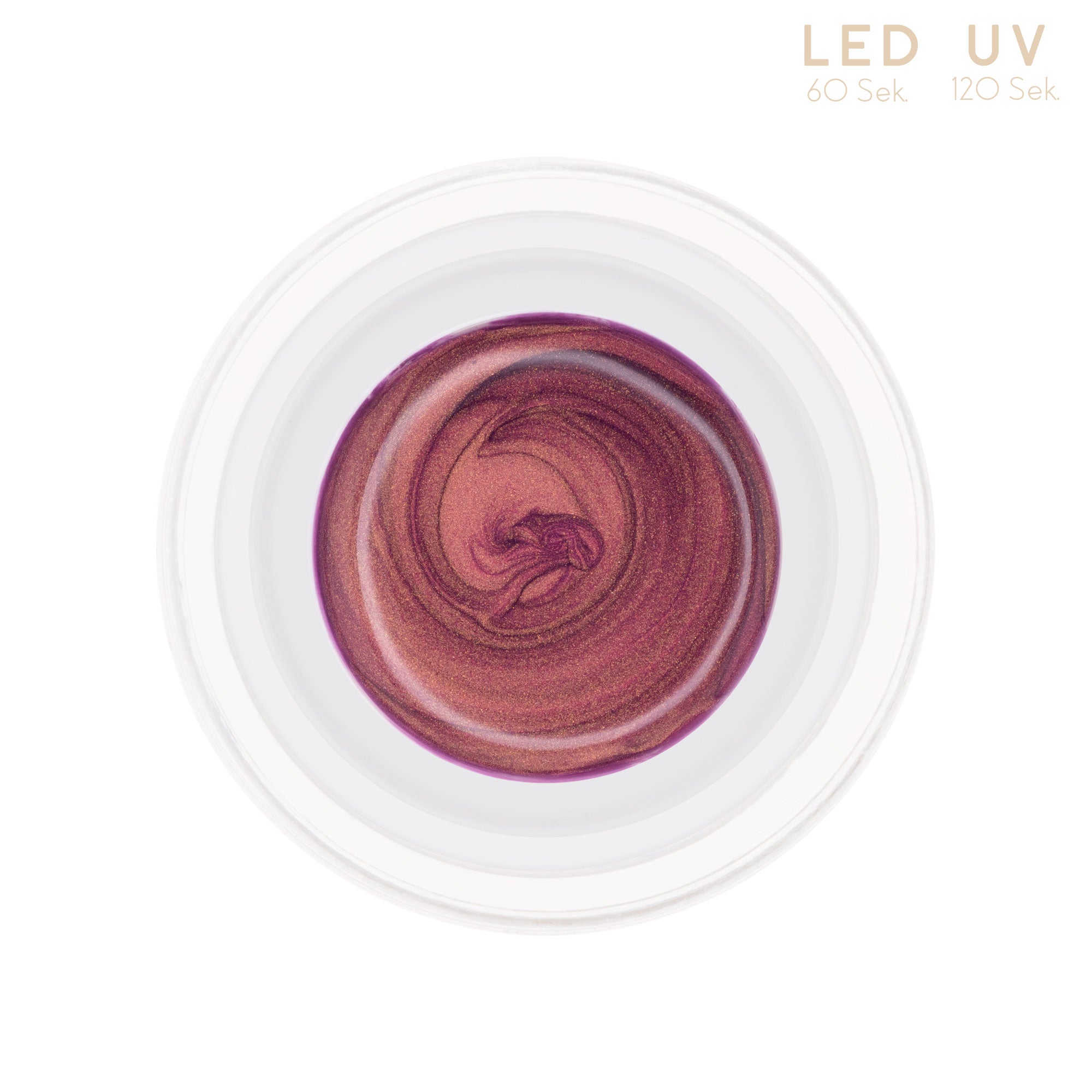 Nails and Beauty Factory Comfort Metallic Farbgel Violet Gold 5ml Tiegel