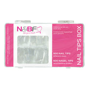 Nails and Beauty Factory Edge Nail Tips clear Box 500 pieces F
