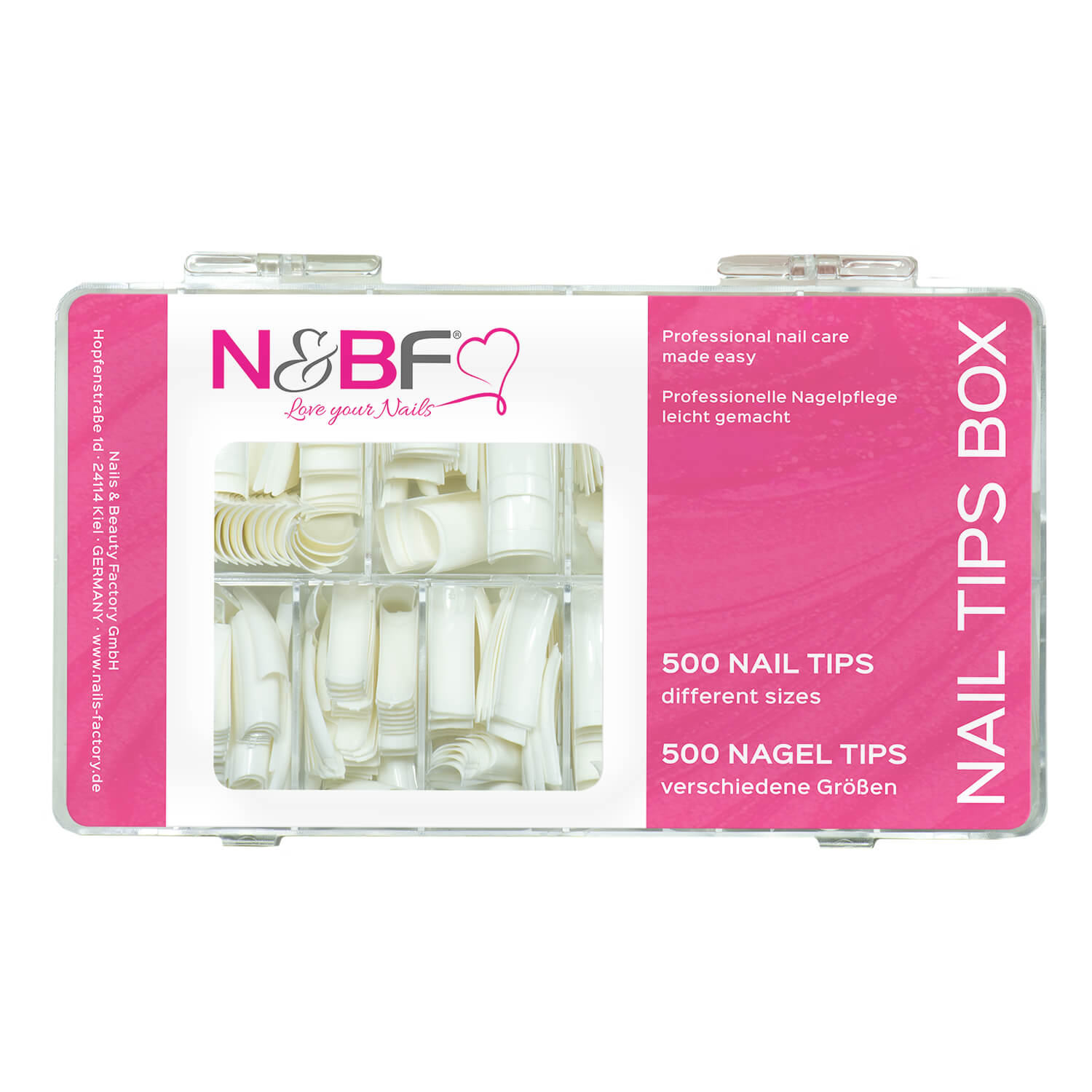 Nails and Beauty Factory French Nail Tips white Box 500 pieces F